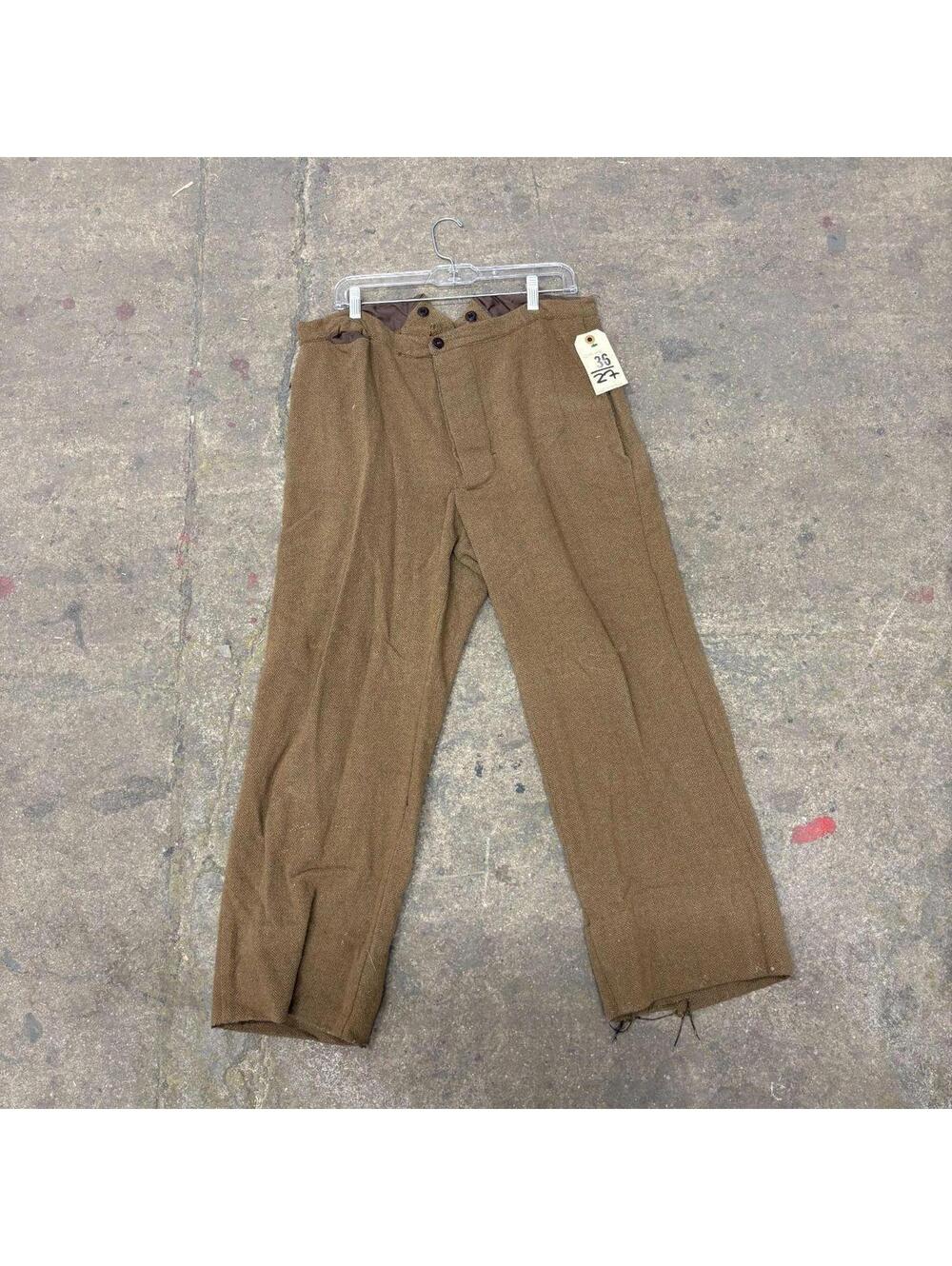 Vintage Film Costume 40s 50s Does Victorian Distressed Men's Western Pants